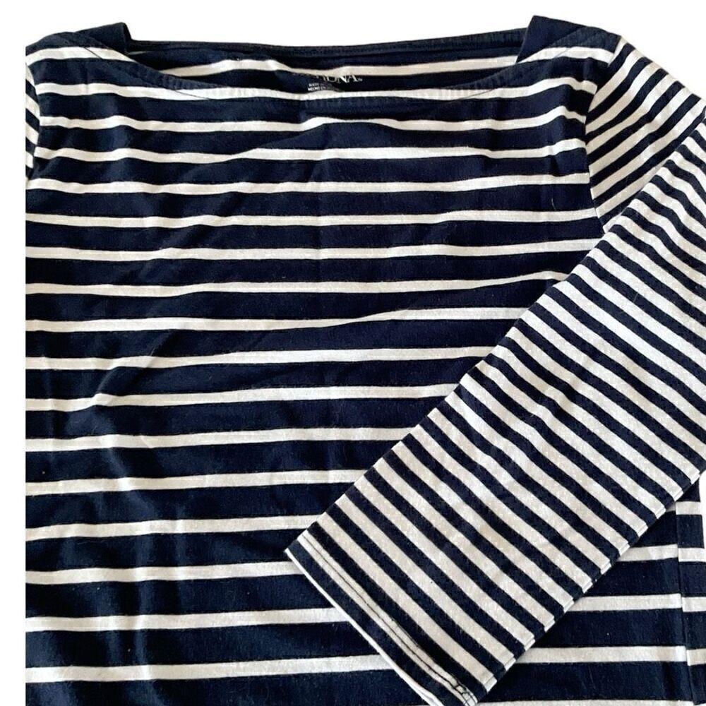Merona Striped 3/4 Sleeve Tee  XS